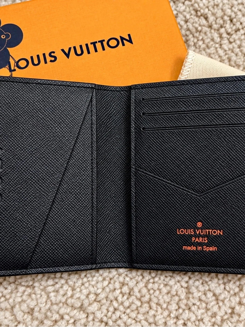 Louis Vuitton 2018 Kim Jones Monogram Ink Upside Down Pocket Organizer Rare